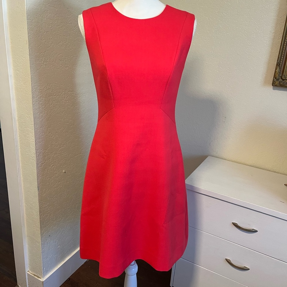Kate Spade Coral Dress W/Gold Zipper